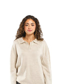 Beige Knitted Polo