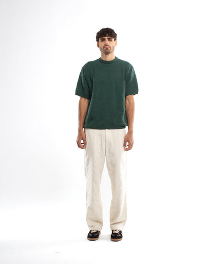 Crochet Knit Olive T-shirt